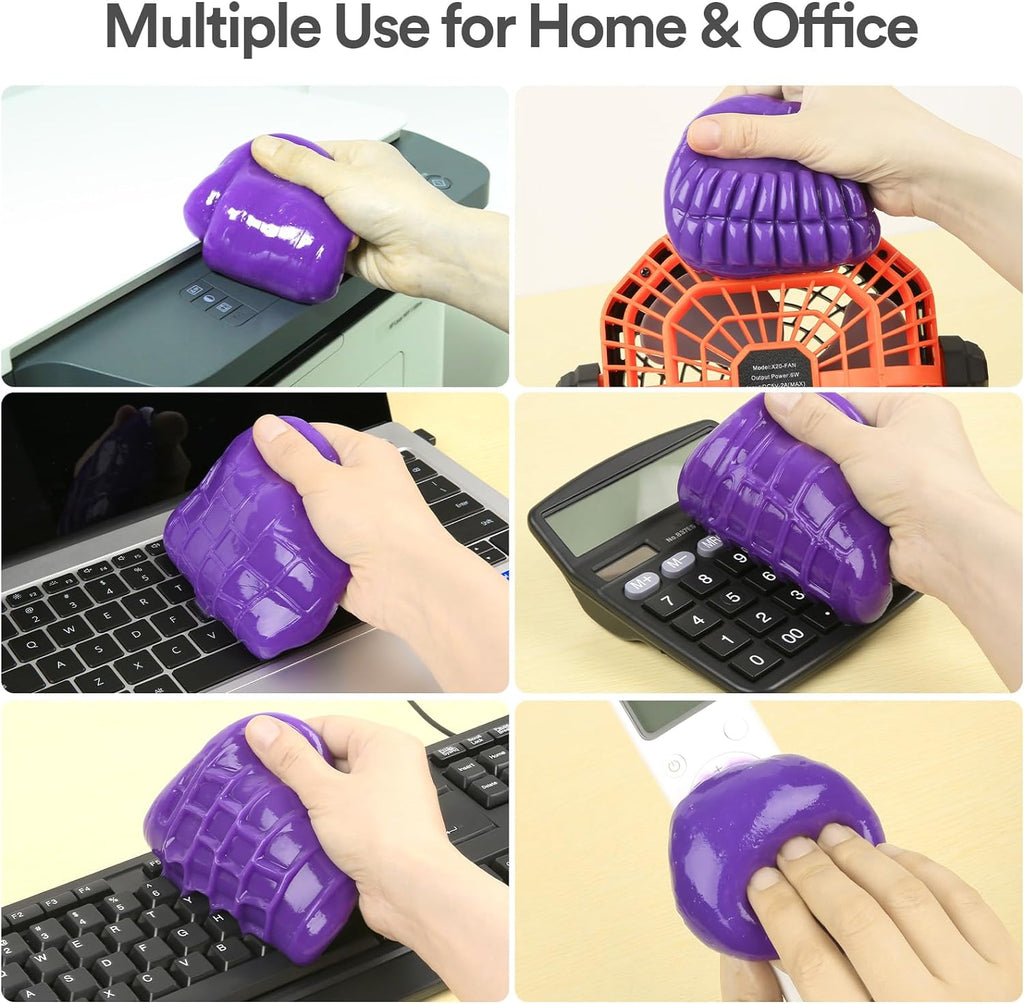 Car Cleaning Gel Cleaning Putty Car Interior Cleaner Car Detailing Kit Car Cleaning Slime Car Cleaning Supplies Car Accessories Gifts for Men Women Purple