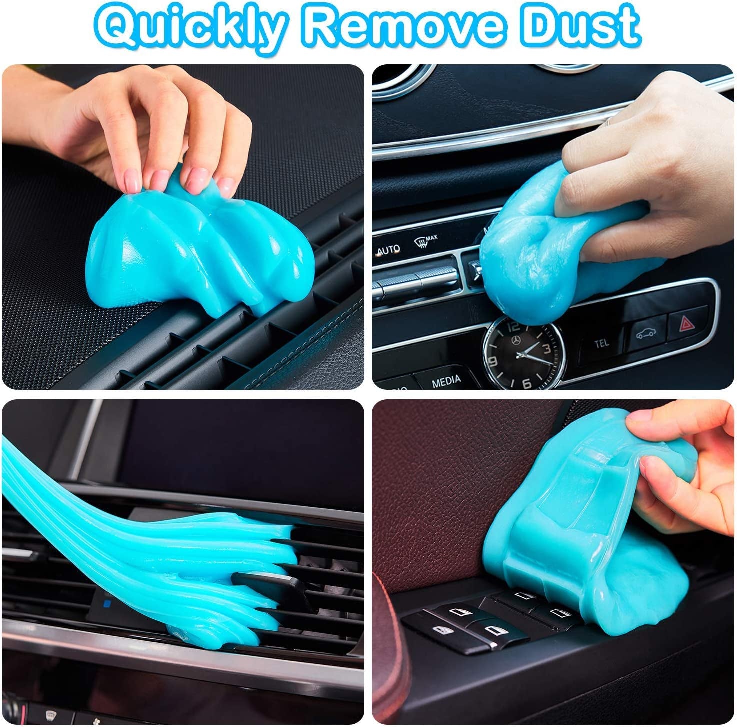 Car Cleaning Gel Car Clean Putty, Universal Car Interior Cleaner Slime, Perfect Cleaning Kit Supplies, Auto Detailing Tools Car Accessories, Dust Remover Gifts for Men Women