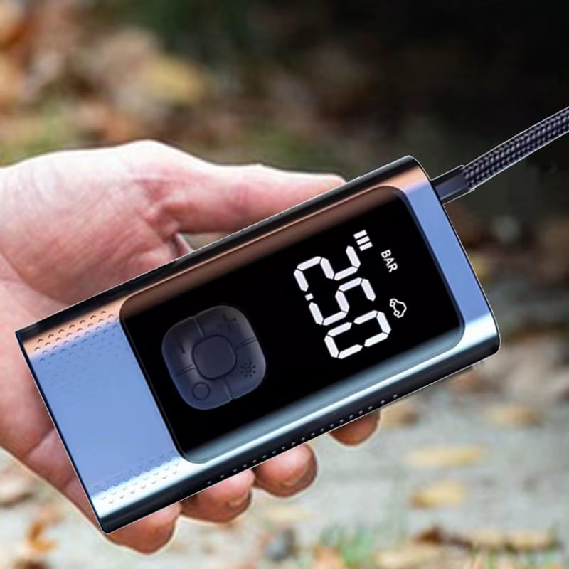 Multi-Function Inflatable Pump Cordless Air Pump for Car Tires Air Compressor for Cycle Tire Portable LCD Display Air Compressor