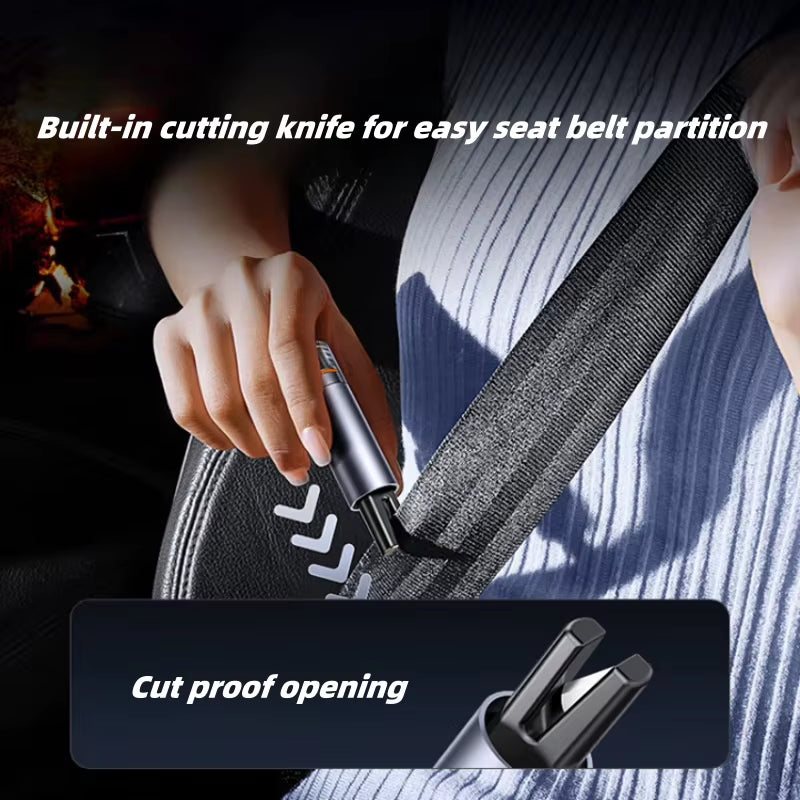Window Breaker Seatbelt Cutter Car Gadgets Vehicle Escape Tool Safe Hammer Glass Breaker Life-Saving Emergency Artifact